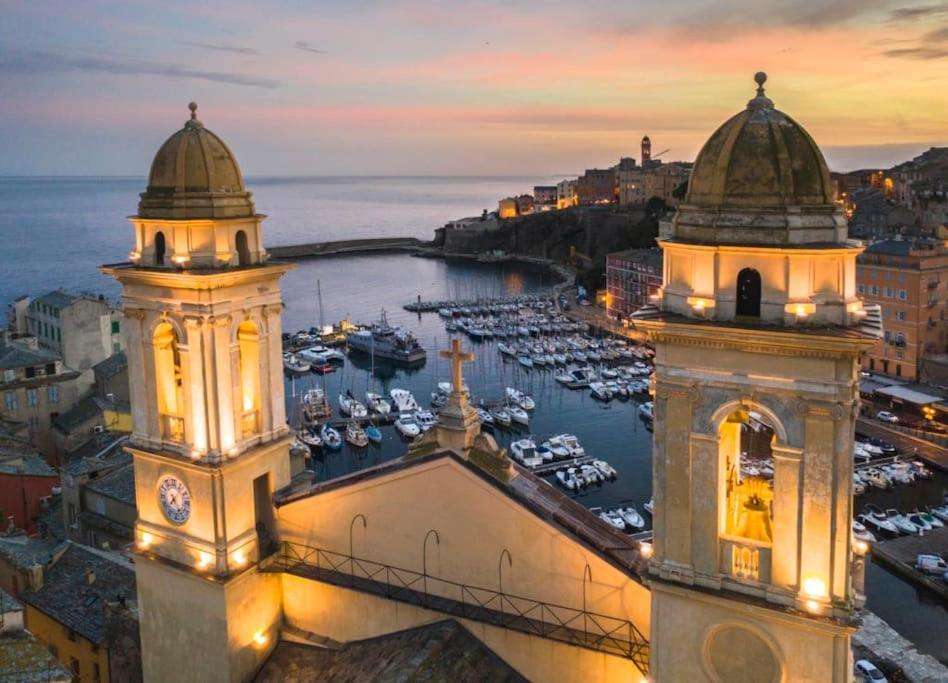 Charmant Studio Climatise Avec Parking, Au Coeur De Pietranera, Plage A 500M, Bastia A 2Km Ville-di-Pietrabugno Kültér fotó